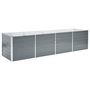 Voir la diapositive 2 : VIDAXL Lit sureleve de jardin Acier galvanise 320x80x77 cm Gris