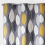 Voir la diapositive 2 : Douceur d'Intérieur Rideau à œillets 140x240 cm Leafy jaune coton