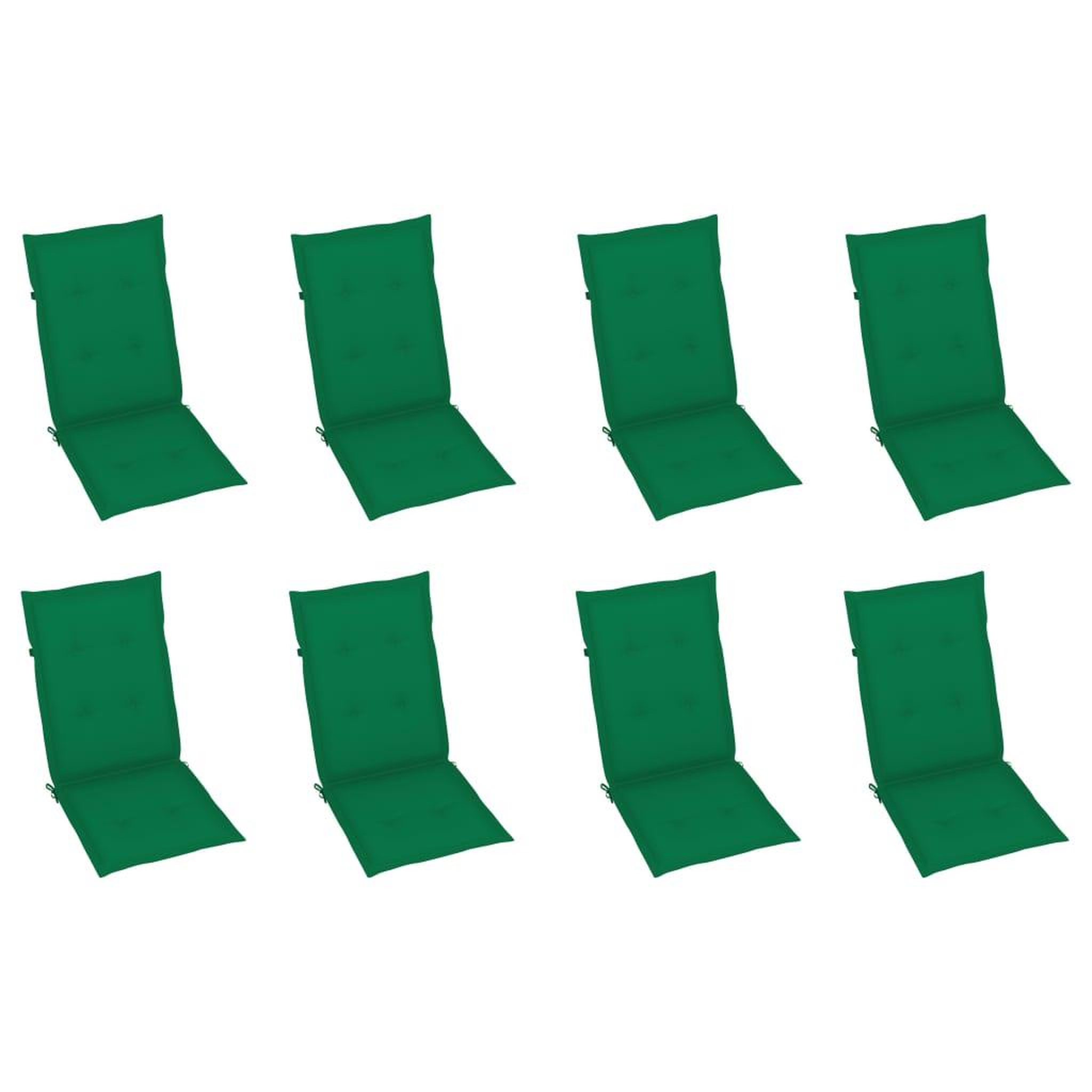 Voir la diapositive 5 : VIDAXL Chaises inclinables de jardin et coussins lot de 8 Teck solide