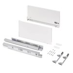 EMUCA SRL Tiroir extérieur Vertex 3D - 60 kg - 242 mm x 500 mm - Peint en blanc - Acier