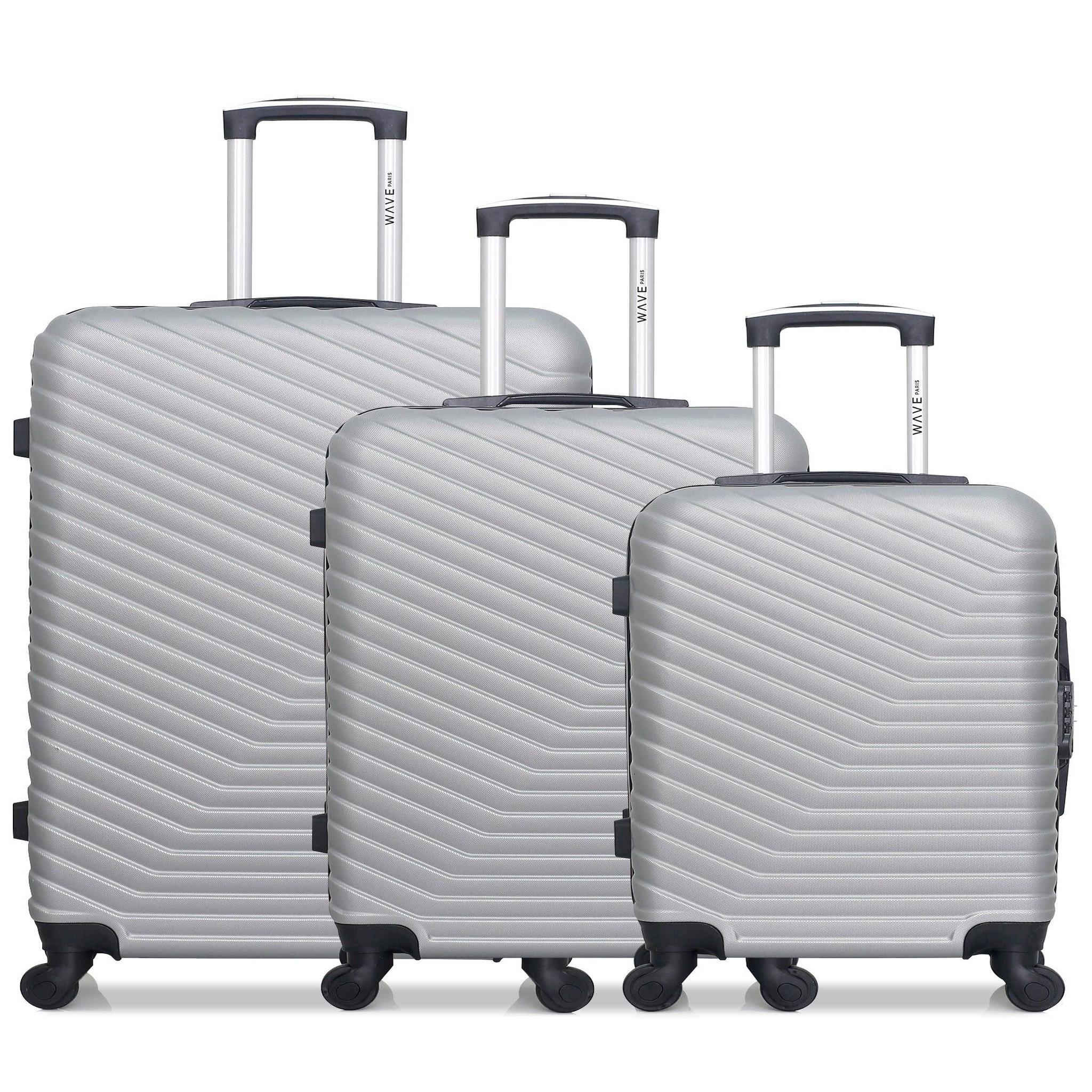 WAVE PARIS Wave paris - lot de 3 - valise grand format, valise weekend et valise cabine lena