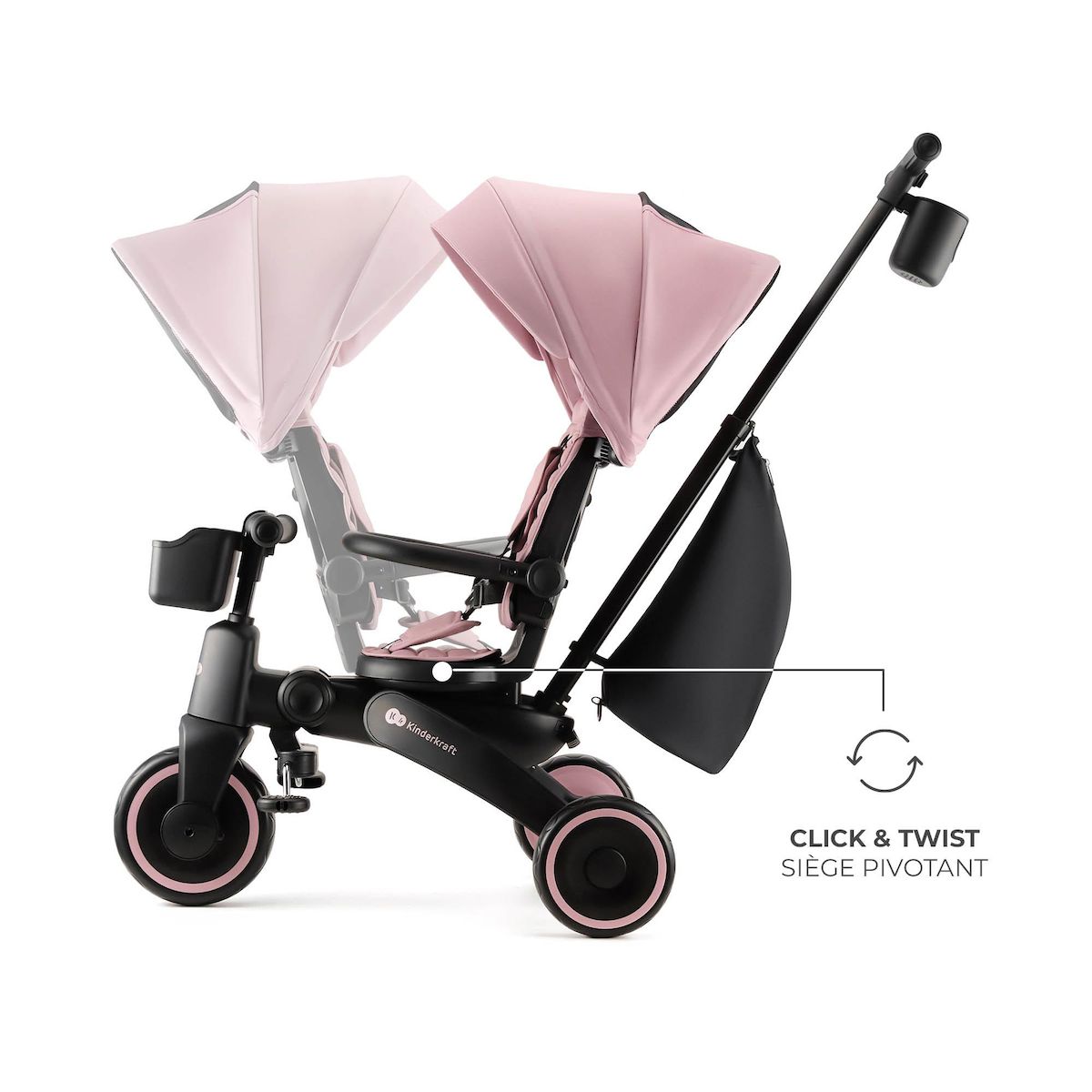 KINDERKRAFT Tricycle jazz 2 pratique et confortable