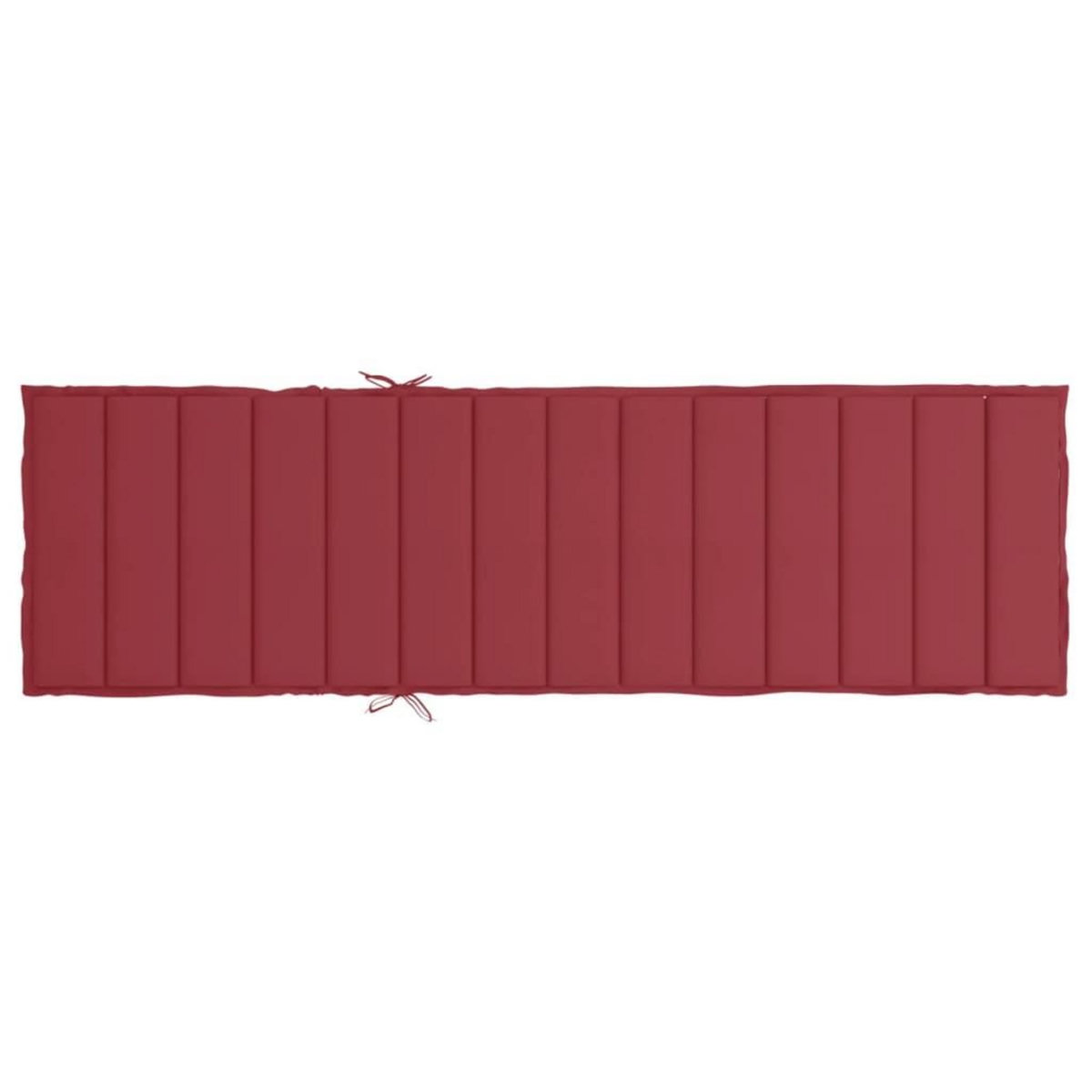 VIDAXL Coussin de chaise longue rouge bordeaux 200x50x3cm tissu oxford
