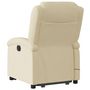 Voir la diapositive 5 : VIDAXL Fauteuil inclinable de massage electrique Creme Tissu