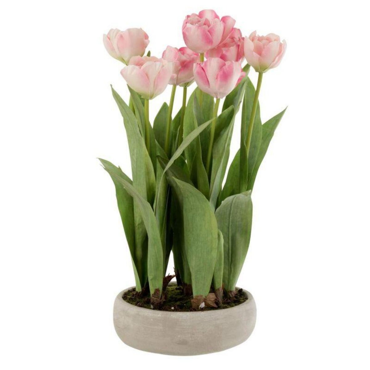 Paris Prix Plante Artificielle en Pot  Tulipes  46cm Rose