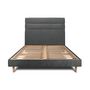 Voir la diapositive 2 : Sommeil de Plomb Lit avec tête de lit lignes tissu et sommier kit - Hauteur totale : 29cm
