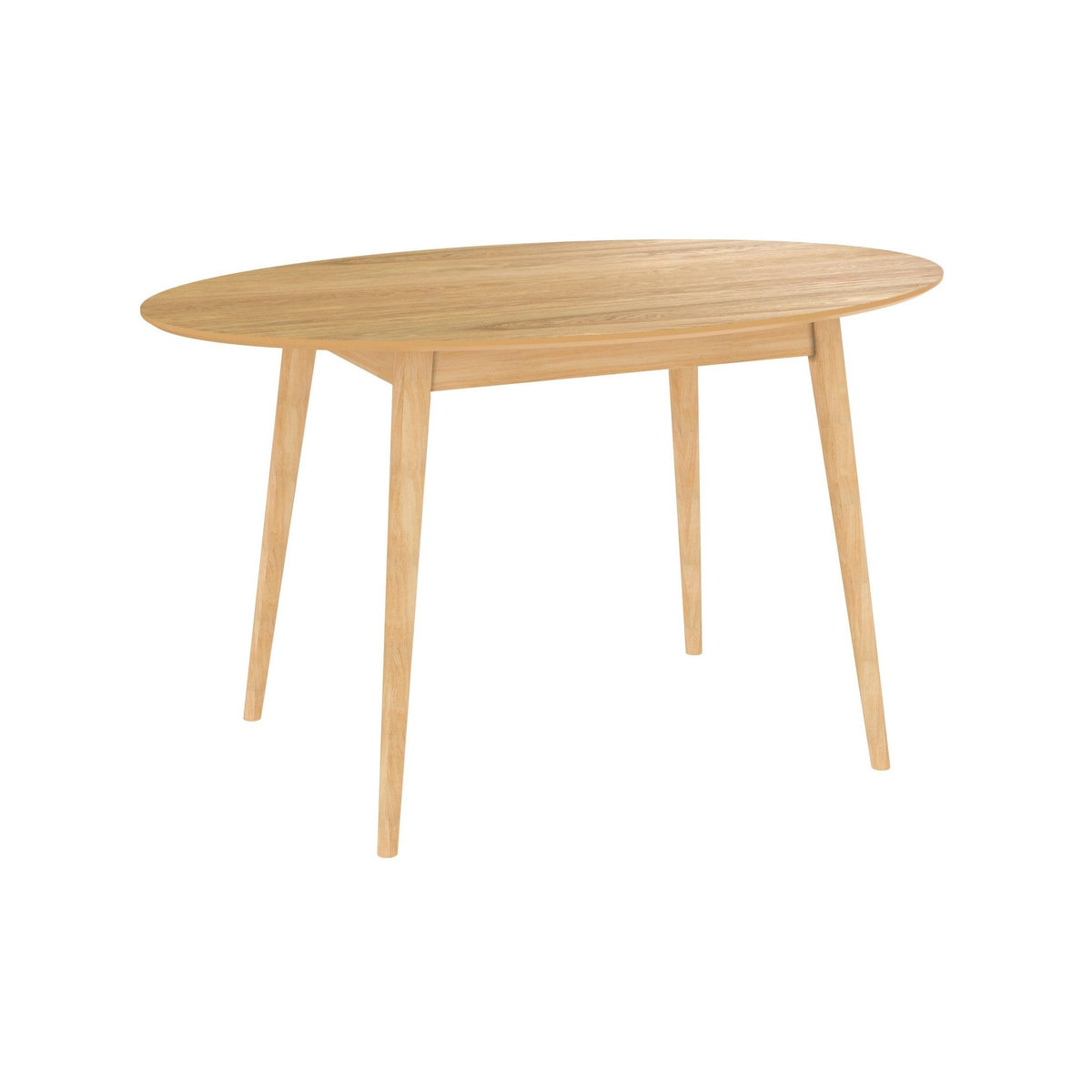 MAISON PAVANE Table ovale 4 personnes en bois clair 130 cm-Eddy