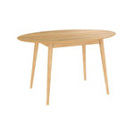 MAISON PAVANE Table ovale 4 personnes en bois clair 130 cm-Eddy