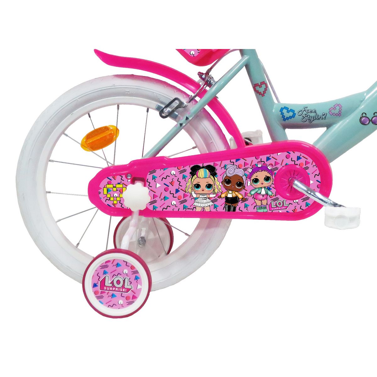 LOL Vélo 16 pouces - LOL avec porte-poupée et panier