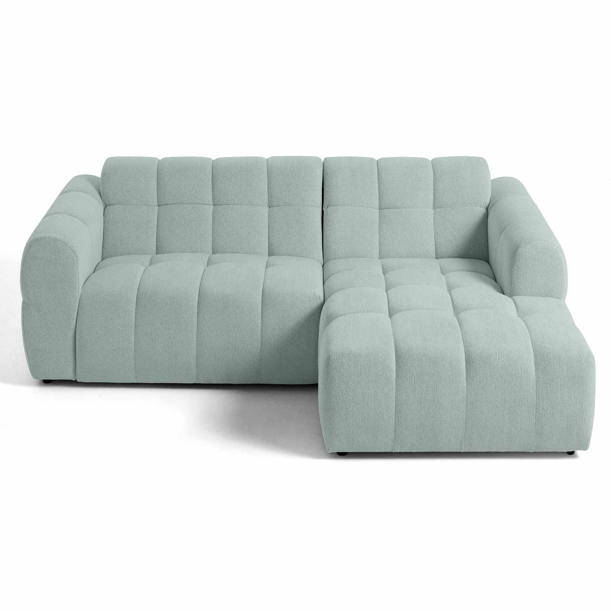 Voir la diapositive 1 : LISA DESIGN Ray - canapé d'angle droit - 4 places - en tissu texturé