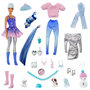 Voir la diapositive 2 : MATTEL Barbie - Calendrier de l&rsquo;Avent Color Reveal + poupée