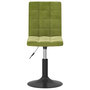 Voir la diapositive 4 : VIDAXL Chaises pivotantes a manger lot de 6 vert clair velours