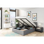 Voir la diapositive 1 : Lit coffre 160x200 cm sommier inclus avec tete de lit WILLOW
