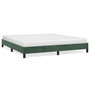 Voir la diapositive 2 : VIDAXL Cadre de lit sans matelas vert fonce 180x200 cm velours