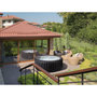 Voir la diapositive 2 : Habitat et Jardin Spa gonflable en PVC   Sardaigna  - 4 places - Noir