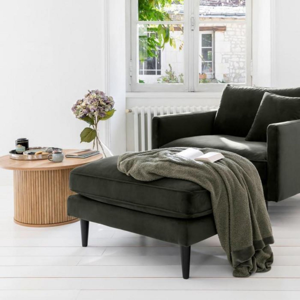 ATMOSPHERA Table Basse Design  Colva  70cm Beige