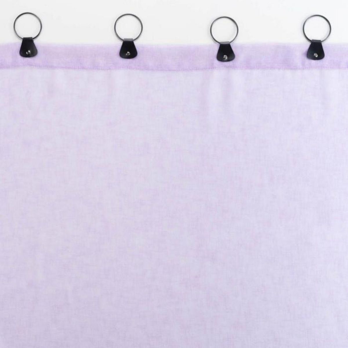 Paris Prix Rideau Voilage à Anneaux  Linka  140x240cm Lilas