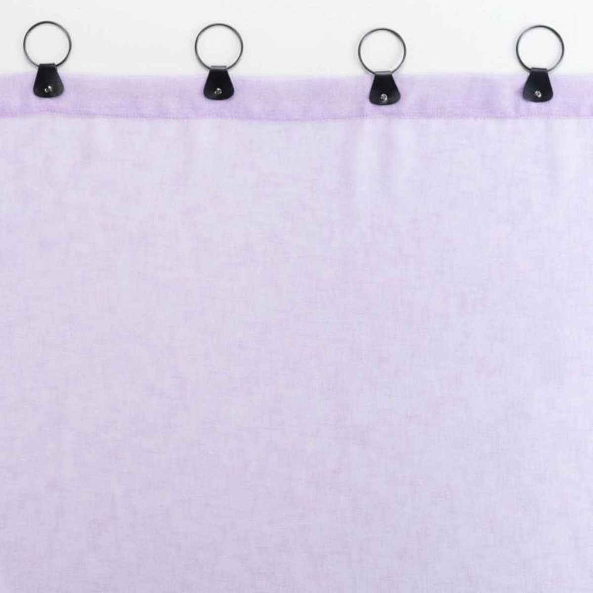 Paris Prix Rideau Voilage à Anneaux  Linka  140x240cm Lilas
