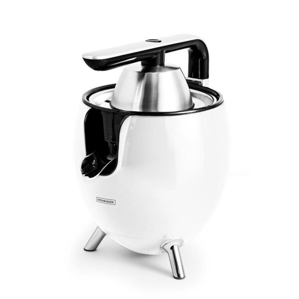 KITCHENCOOK Presse Agrumes Double Cônes Avec Filtre En Acier Presspod Blanc Kitchencook