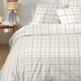 Voir la diapositive 4 : Home collection Parure housse de couette prades ecru