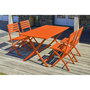 Voir la diapositive 6 : Paris Prix Ensemble Table de Jardin Pliante & 4 Chaises  Marius  140cm Orange