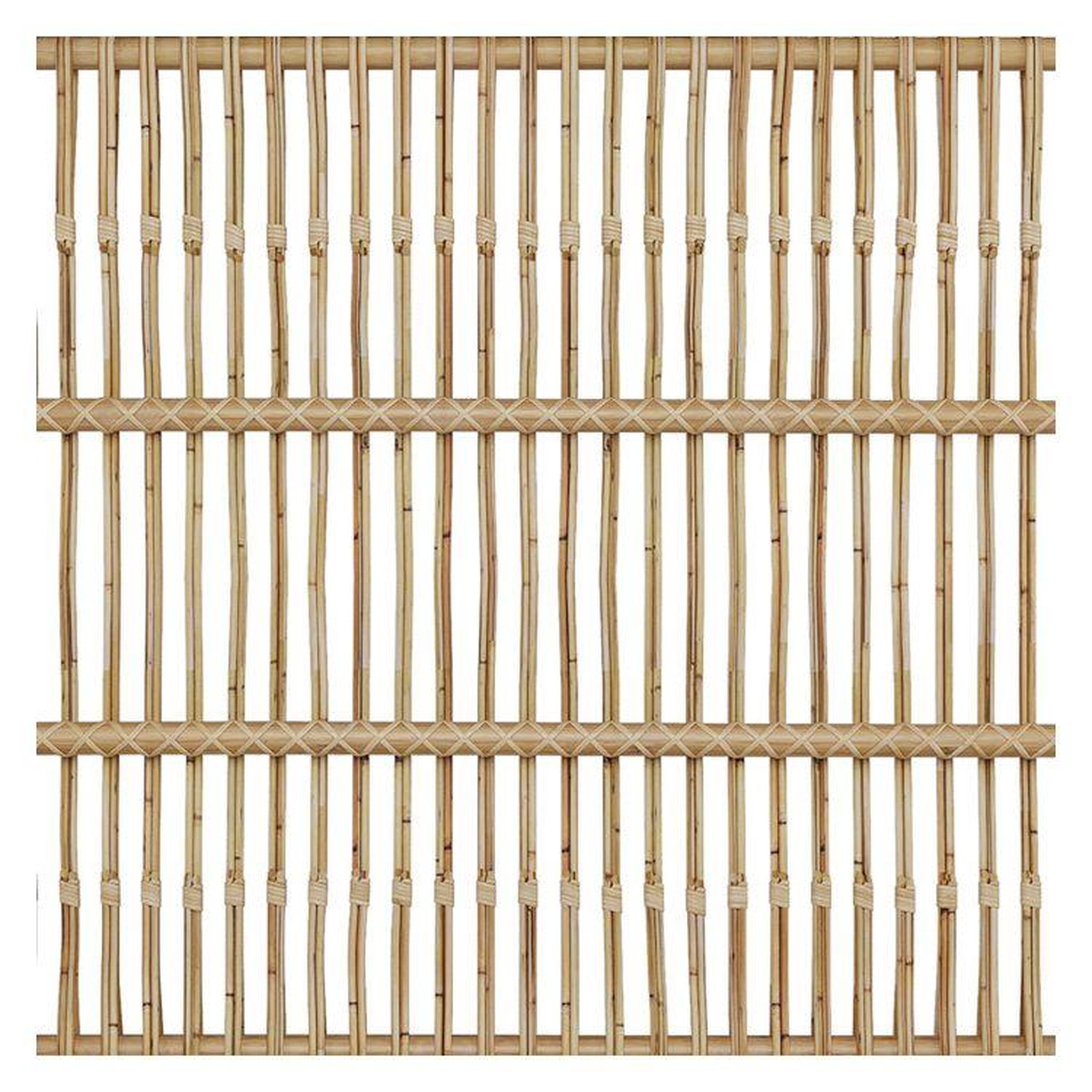 Voir la diapositive 6 : MAISON PAVANE Tête de lit en rotin naturel 140 cm-morphée