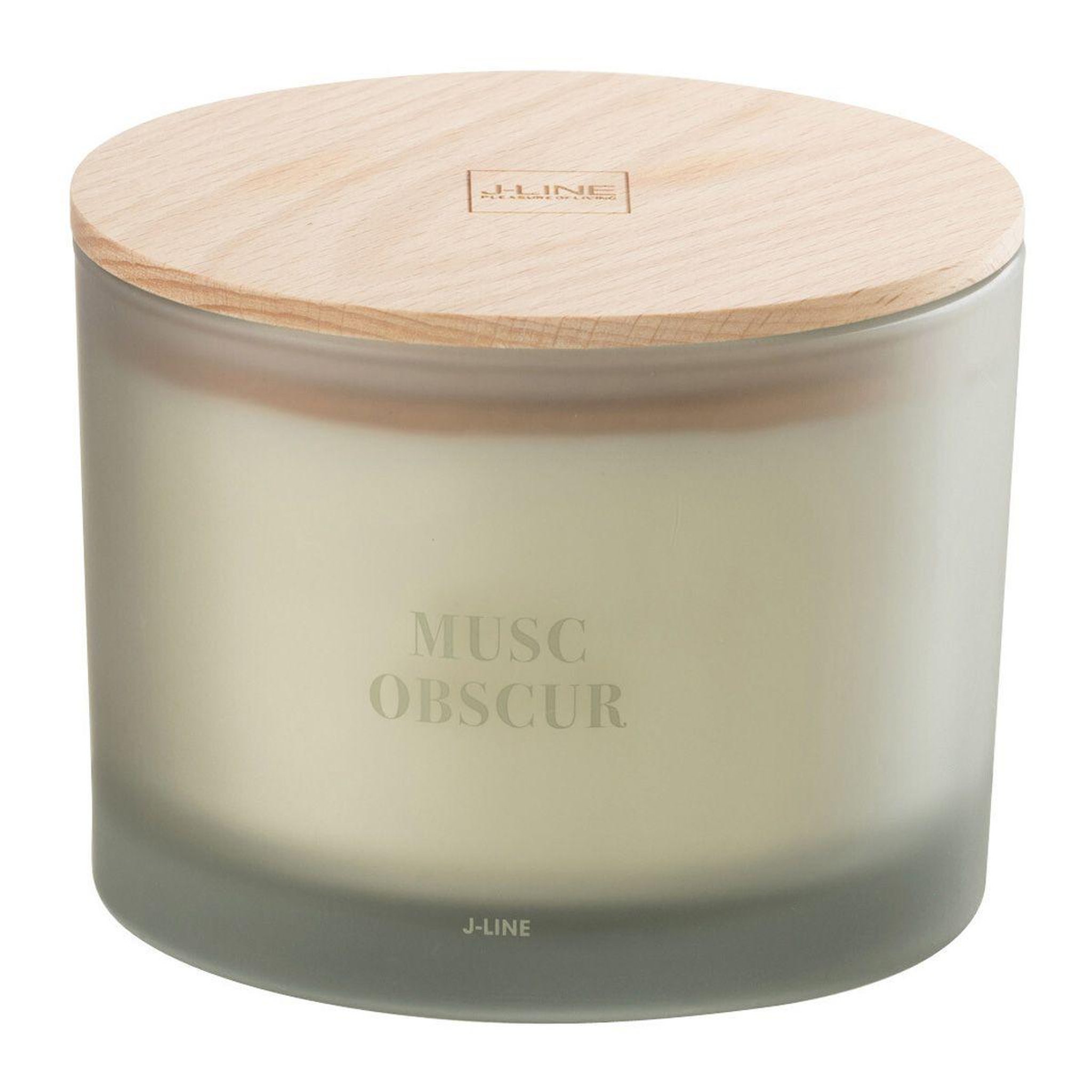 J-LINE Bougie parfumée  accords essentiels  10cm musc obscur