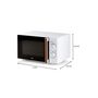 Voir la diapositive 3 : Domo Micro-ondes solo 20l 700w blanc - DO2720