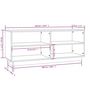 Voir la diapositive 6 : VIDAXL Armoire a chaussures Blanc 110x34x45 cm Bois de pin massif