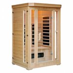 CONCEPT USINE Sauna infrarouge chromothérapie luxe 2 places NARVIK