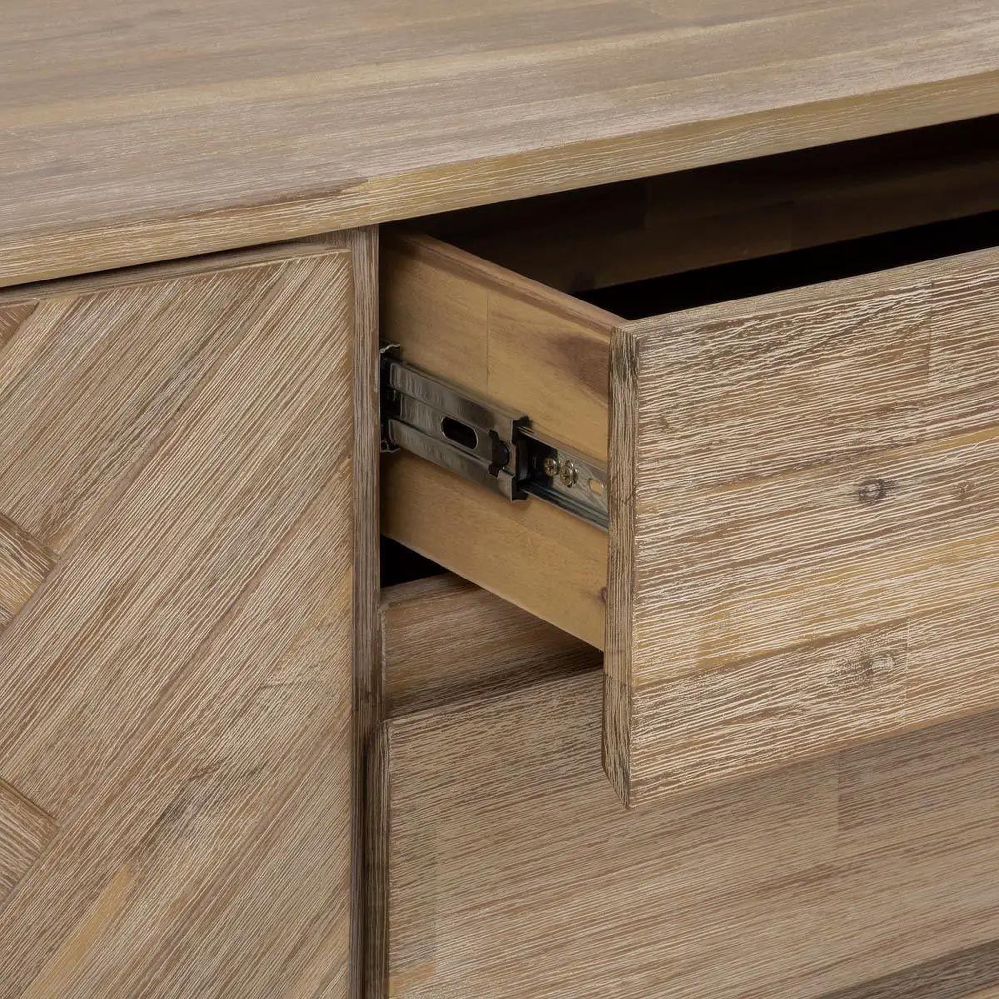 Voir la diapositive 3 : ATMOSPHERA Buffet 2 portes & 3 tiroirs  aeris  180cm beige