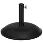 Voir la diapositive 1 : OUTSUNNY Pied de parasol rond base de lestage parasol Ø 45 x 36H cm poids net 20 Kg ciment PVC gris noir