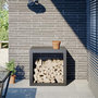 Voir la diapositive 1 : VIDAXL Portant de bois de chauffage anthracite 60x40x60 cm acier