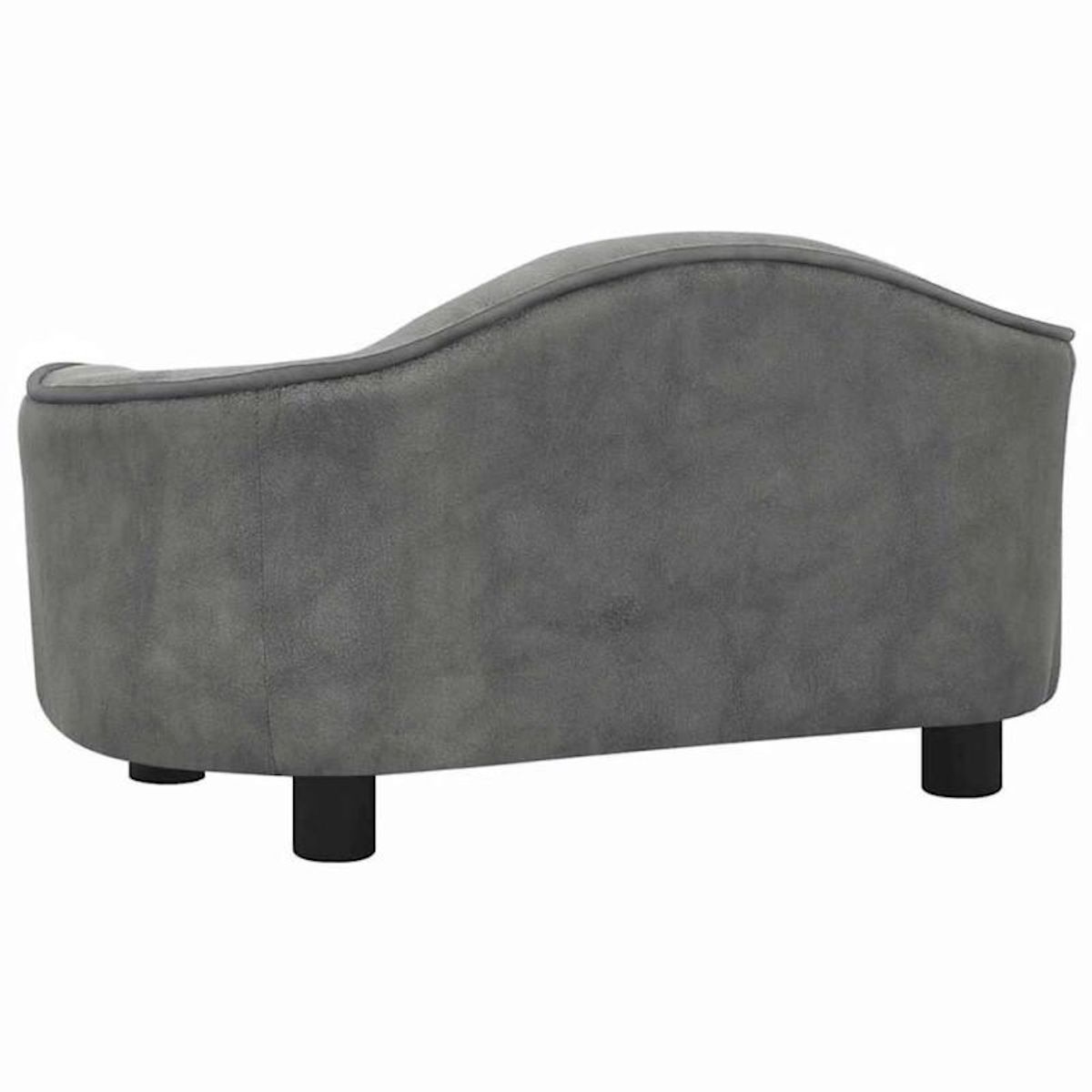 VIDAXL Canapé pour chien Gris 67x47x36 cm Peluche
