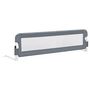 Voir la diapositive 2 : VIDAXL Barriere de lit enfant Gris 150x42 cm Polyester