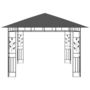 Voir la diapositive 4 : VIDAXL Belvedere avec moustiquaire 3x3x2,73 m Anthracite 180 g/m^2