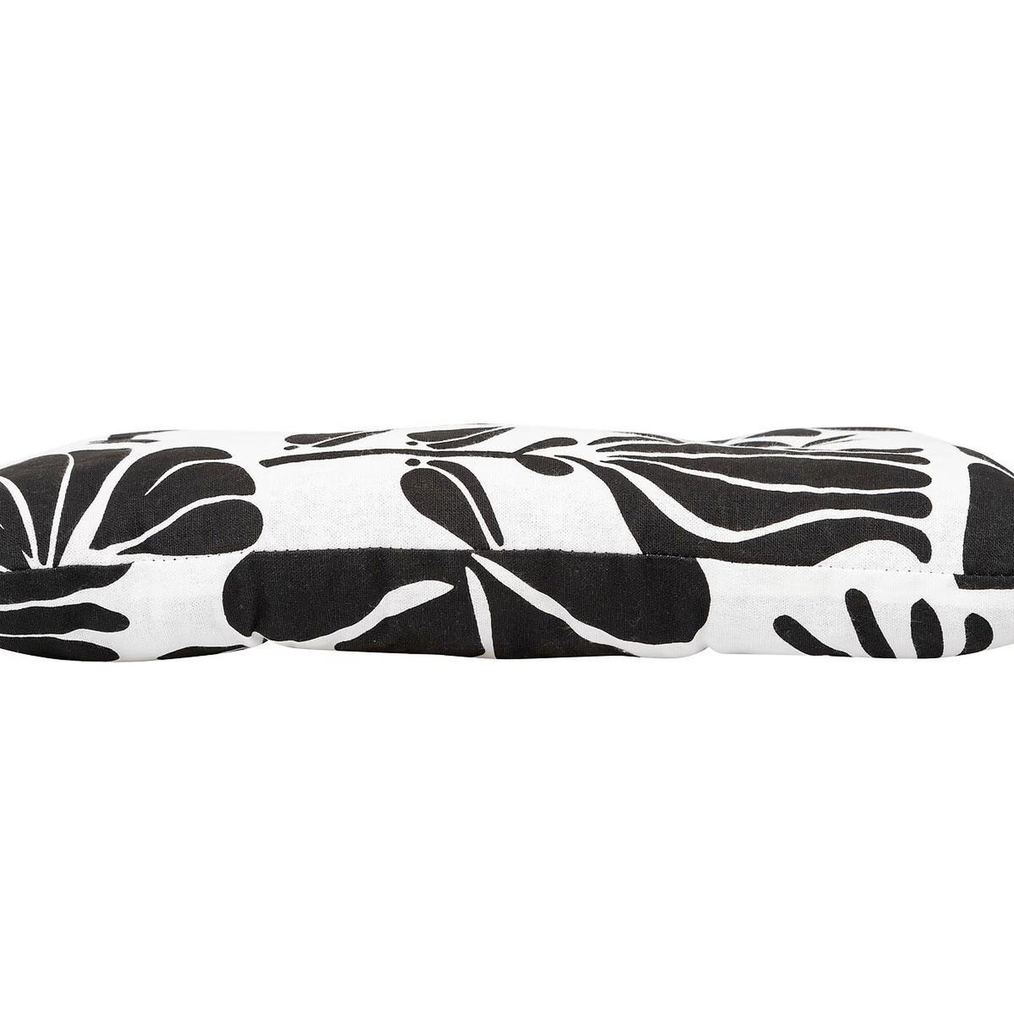 Voir la diapositive 3 : ATMOSPHERA Galette de chaise  twisted lime  38x38cm noir & blanc