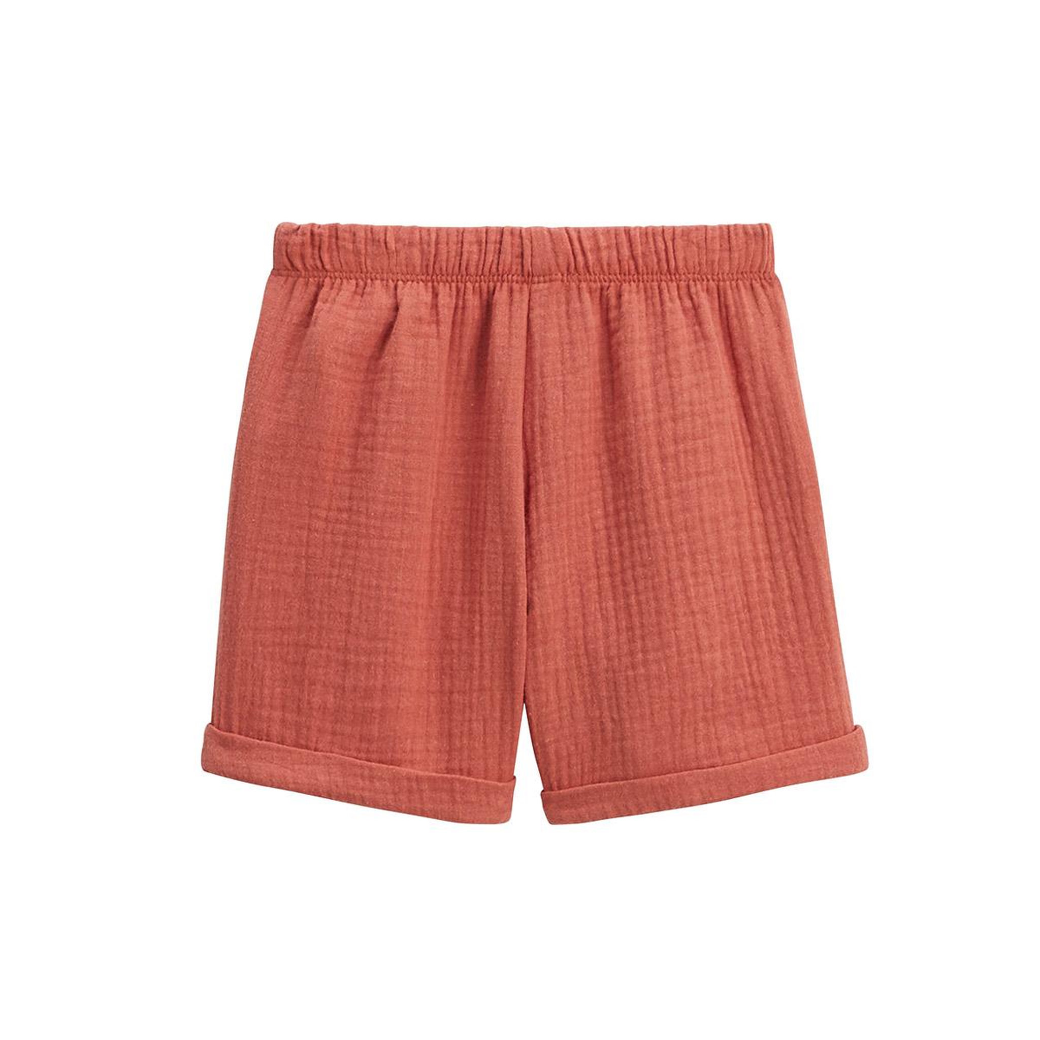 Voir la diapositive 5 : Petit Béguin Ensemble enfant t-shirt et short en gaze de coton liwa