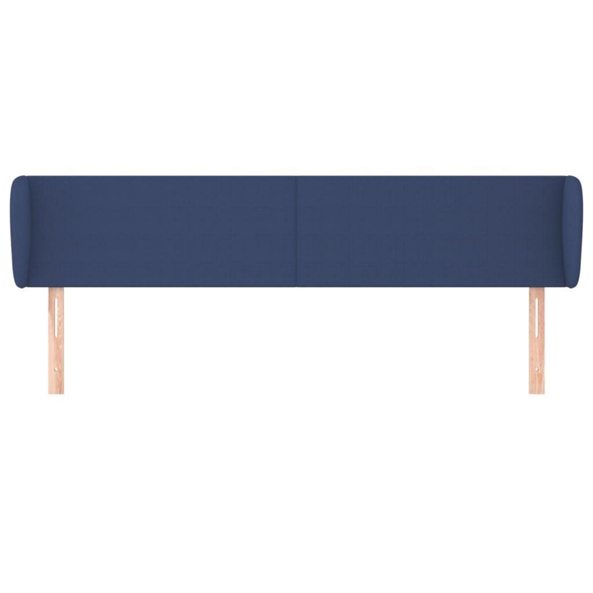 VIDAXL Tete de lit avec oreilles Bleu 183x23x78/88 cm Tissu