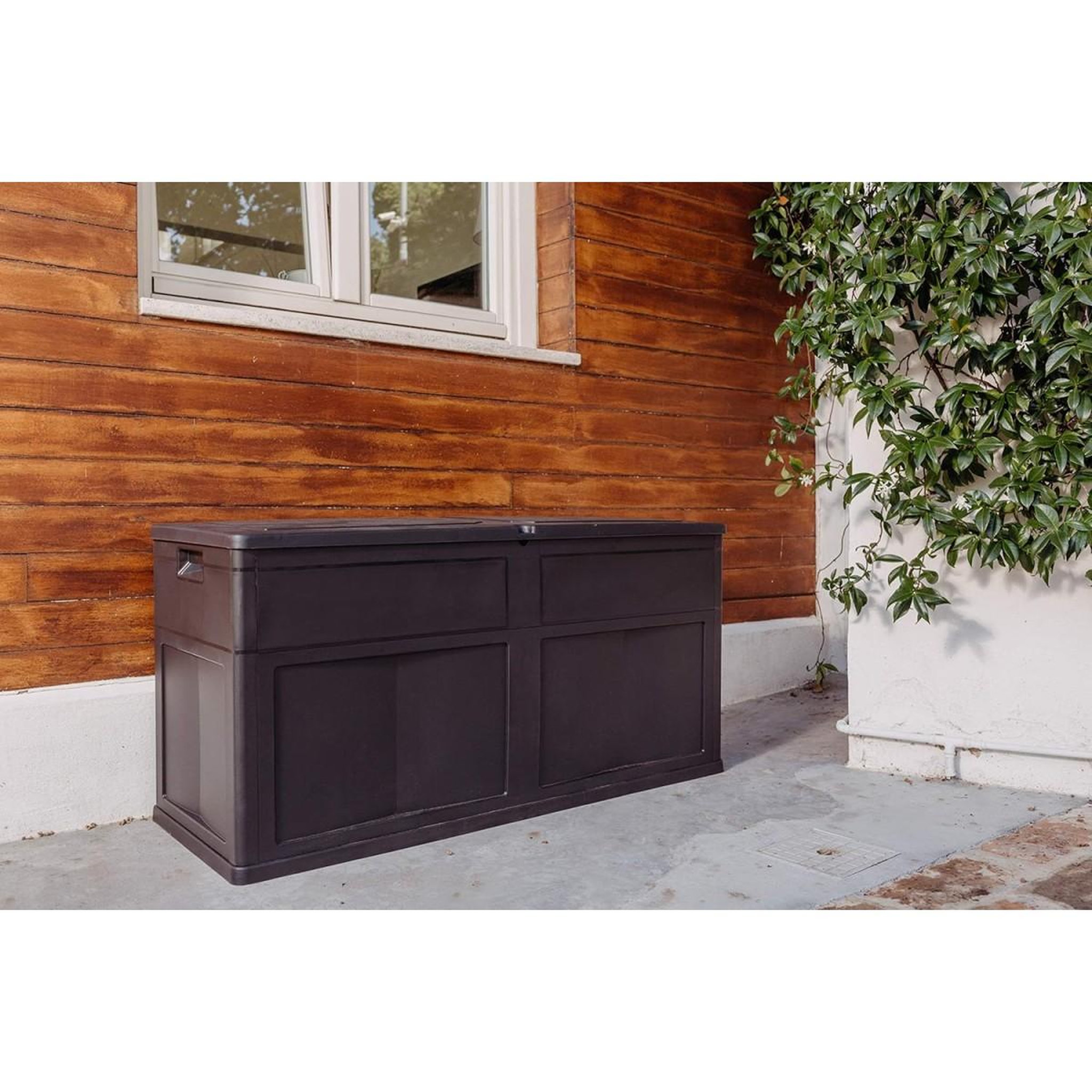 Voir la diapositive 5 : Toomax Coffre de Jardin en résine 320 Litres NOIR 119 X 46 X 60 cm Protection Anti UV TOOMAX