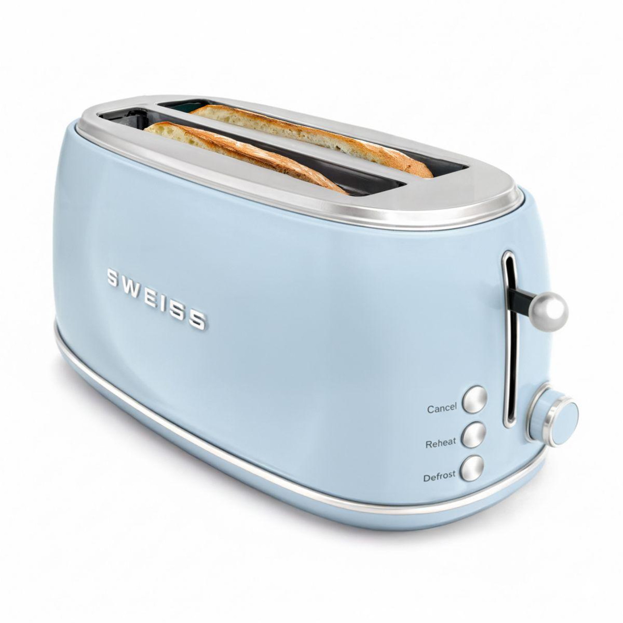 Voir la diapositive 2 : SWEISS Grille-pain baguette vintage bleu GRV6