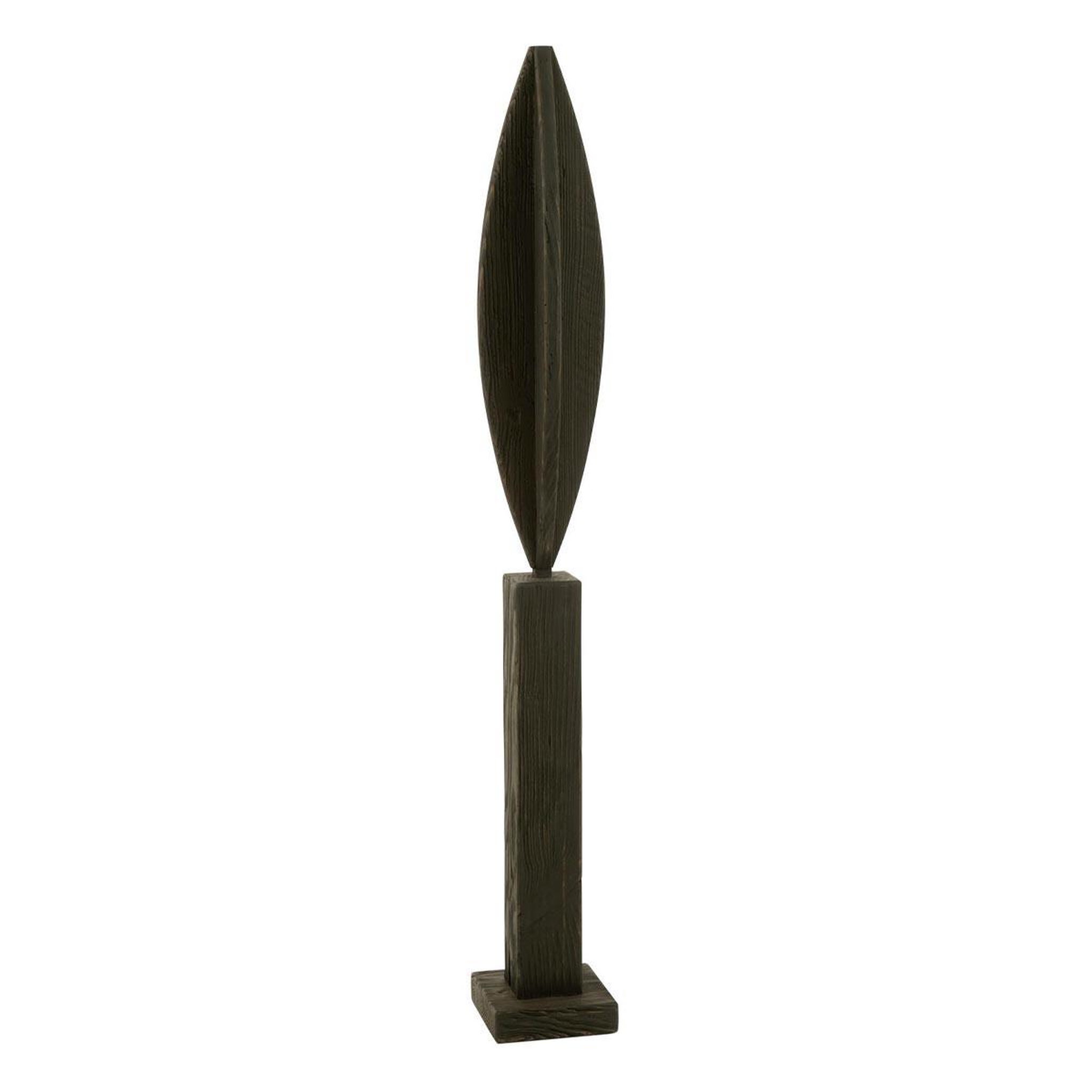 J-LINE Déco sur pied en bois  luke  115cm noir