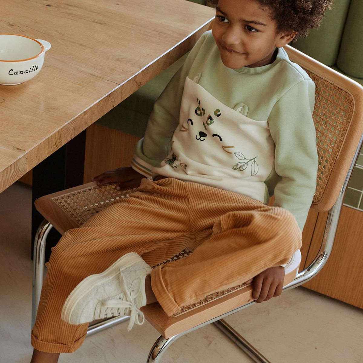 Petit Béguin Lot de 2 pantalons enfant en velours côtelé Charly