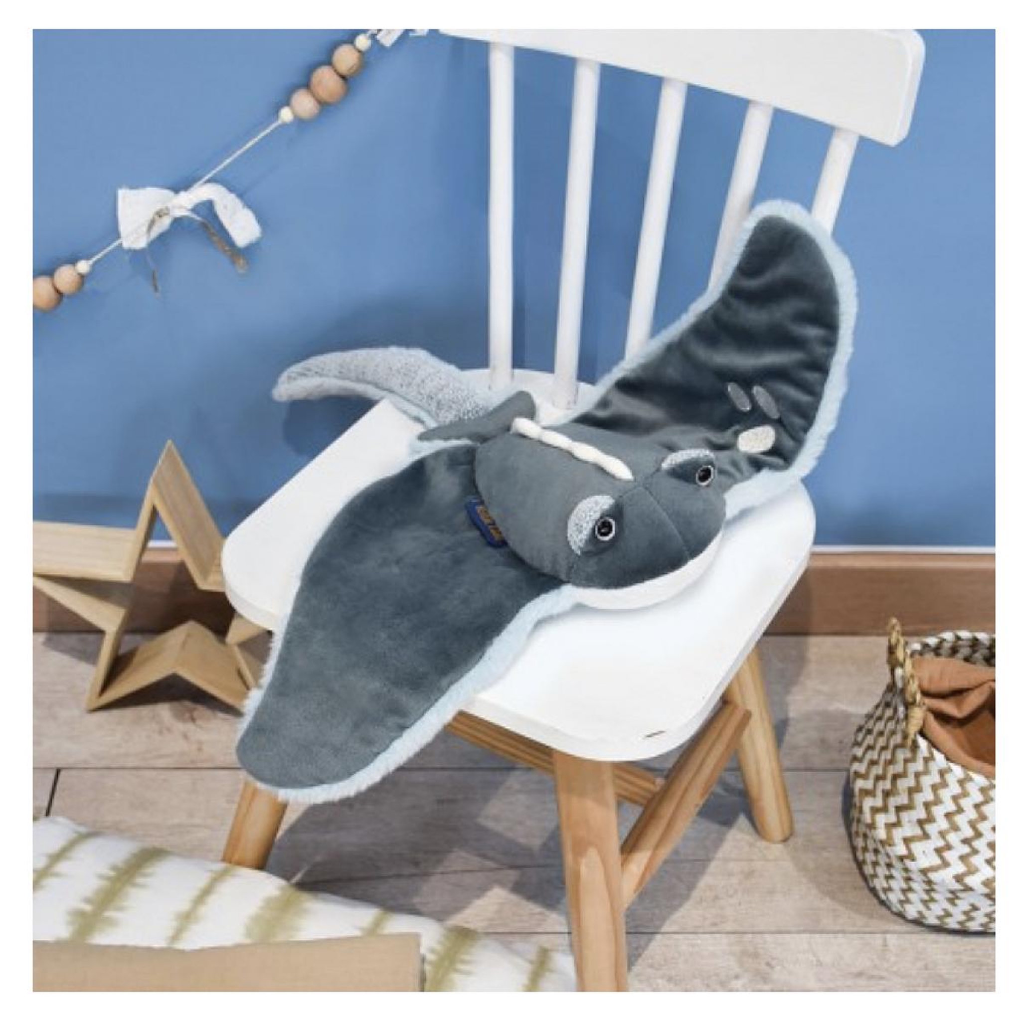 Voir la diapositive 2 : Histoire D'Ours Peluche poisson raie manta - 50 cm