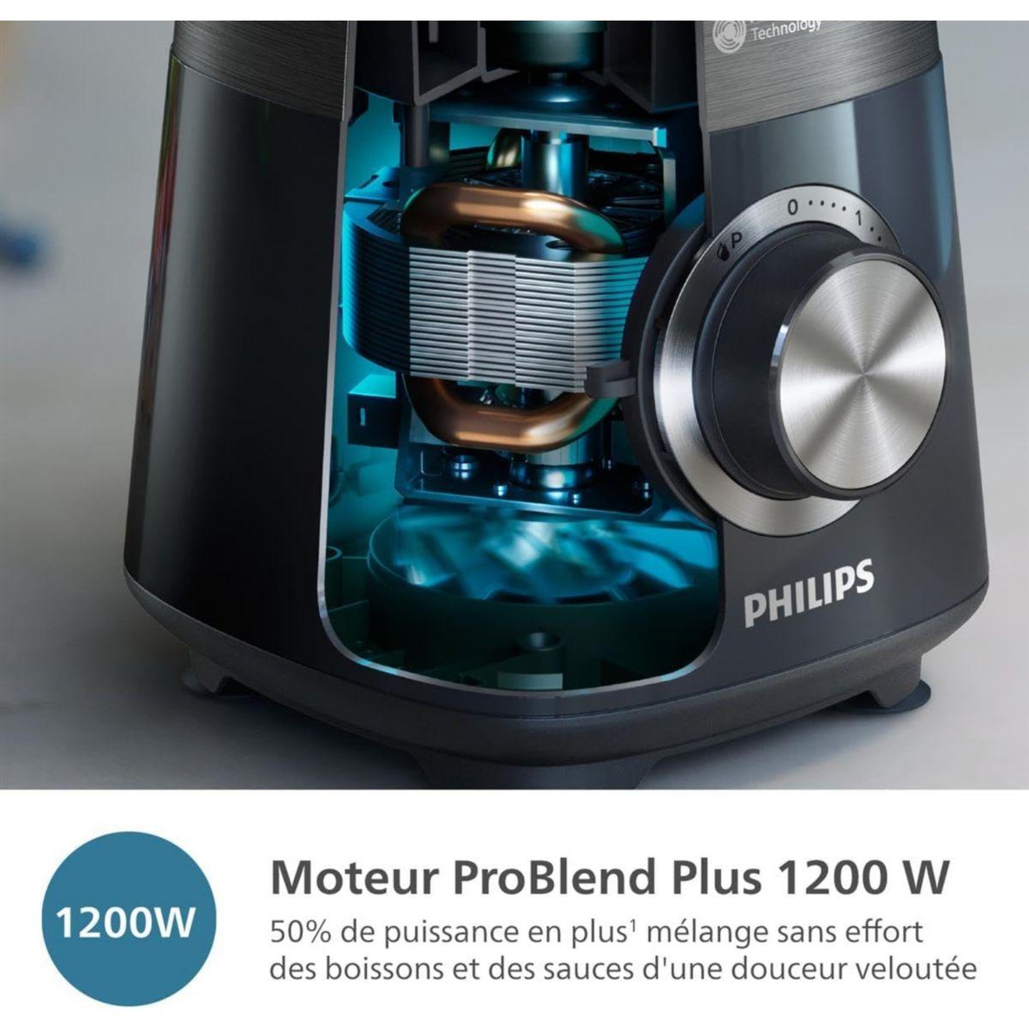 Voir la diapositive 3 : Philips Blender hr3040/00 blender mixeur métal série 5000 2l, 1200w