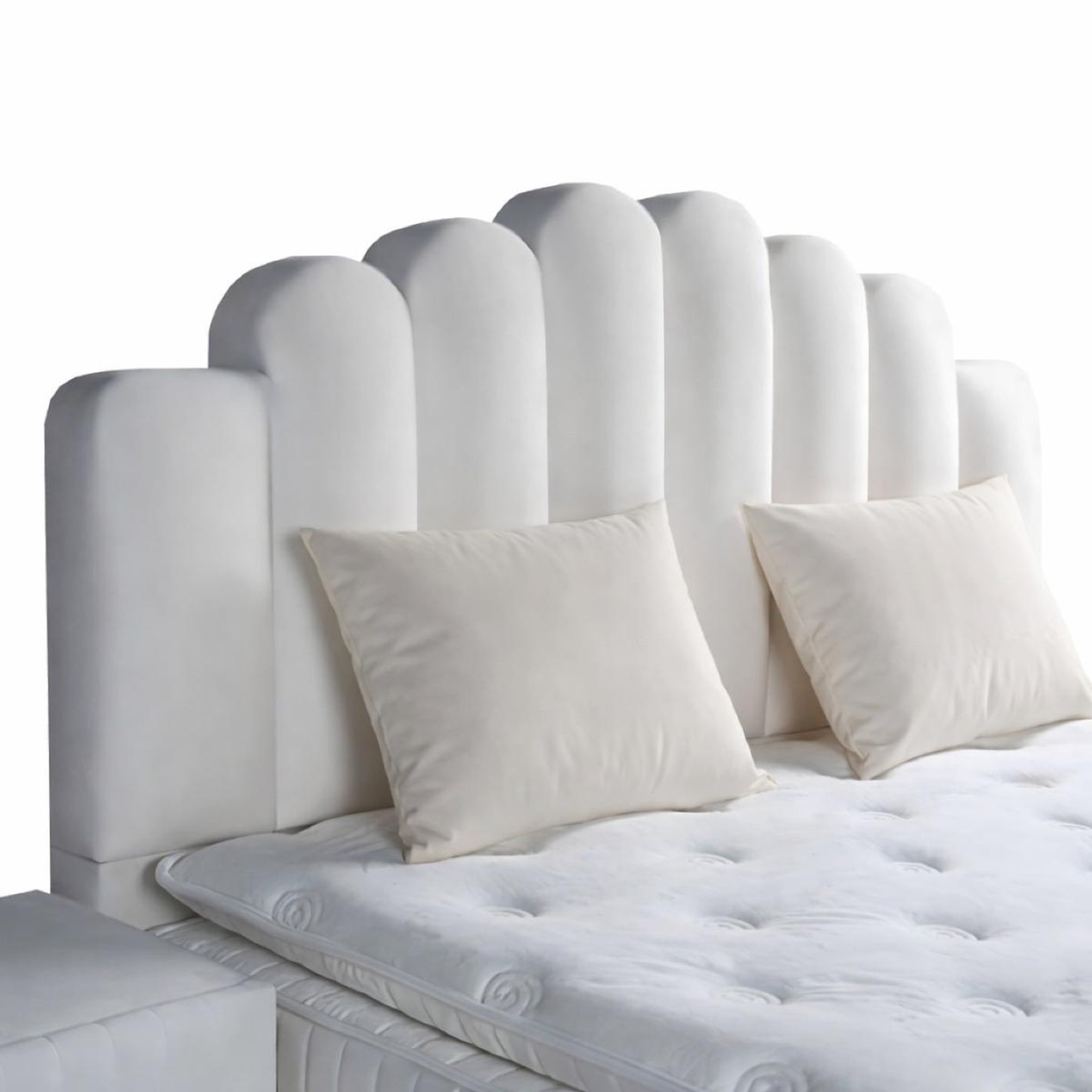 Voir la diapositive 4 : JLC KREATION Lit avec coffre 180cm en velours + matelas + surmatelas jazz