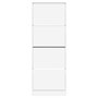 Voir la diapositive 5 : VIDAXL Armoire à chaussures blanc 60x21x163,5 cm bois d ingénierie