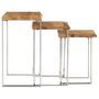 Voir la diapositive 4 : VIDAXL Tables gigognes 3 pcs avec bord vivant bois massif d'acacia