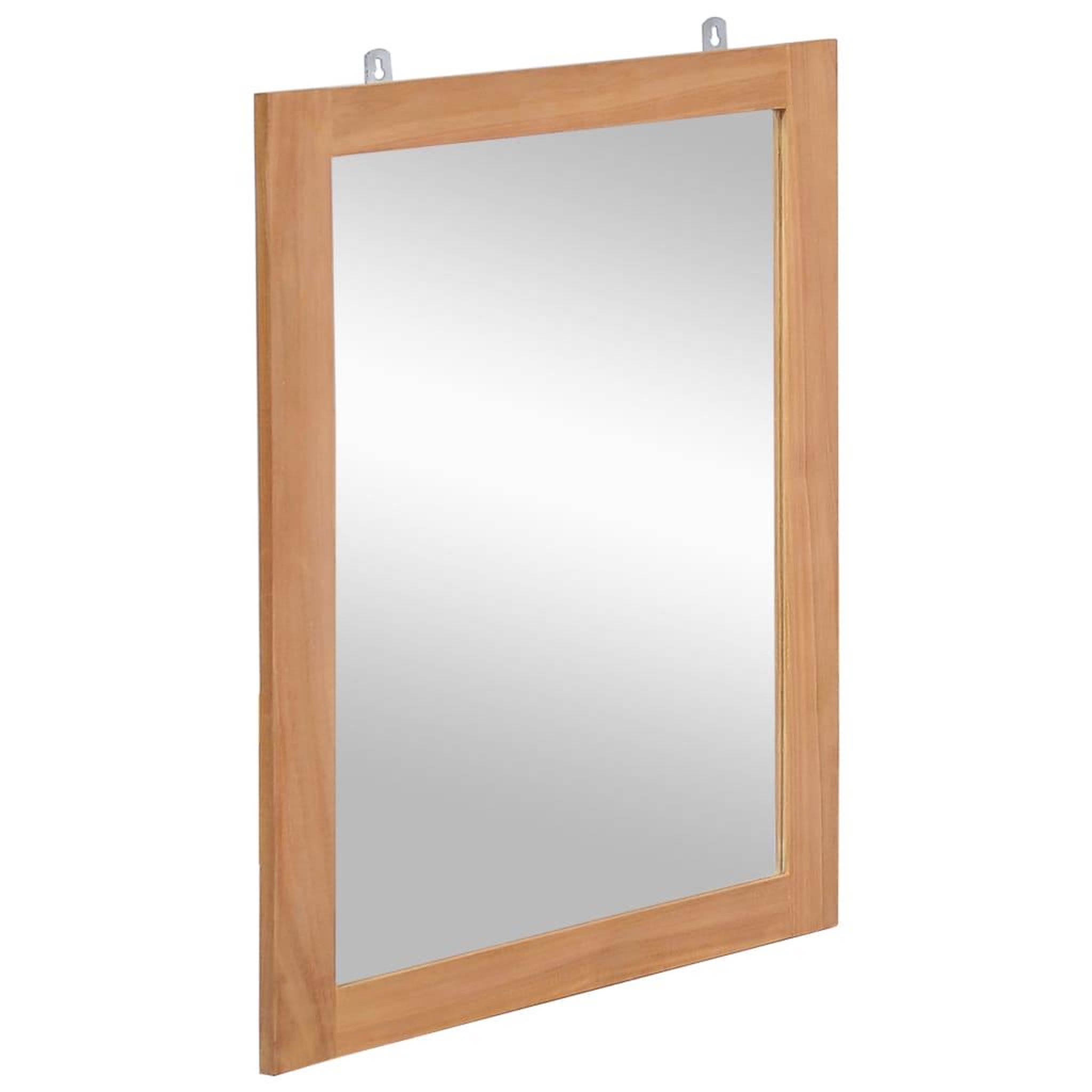 Voir la diapositive 3 : VIDAXL Miroir mural Teck massif 50 x 70 cm