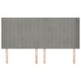 Voir la diapositive 3 : VIDAXL Tete de lit avec oreilles Gris clair 203x16x118/128 cm Velours
